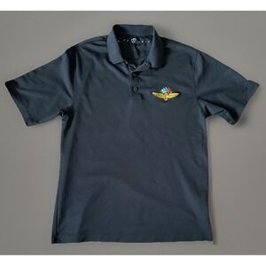 Indianapolis Motor Speedway Nike Golf Dri-Fit Shirt Embroider Black Medium JBHS